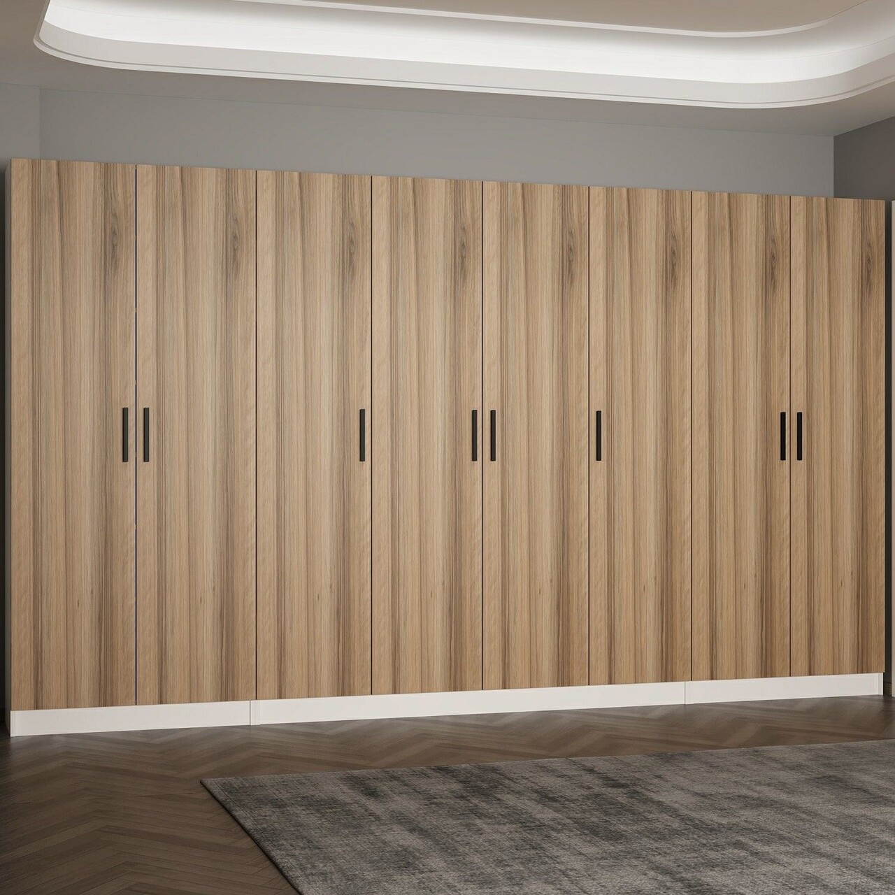 Cuier de perete, Hanah Home, Noah, 360x210x35 cm, Maro - imagine 7